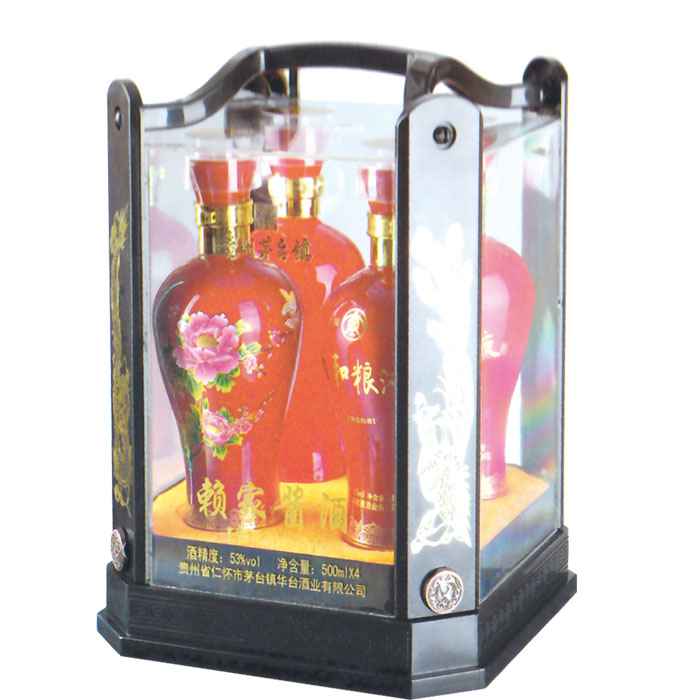 手提(ti)高檔(dang)正方(fang)透明(ming)盒(棕(zong)色…