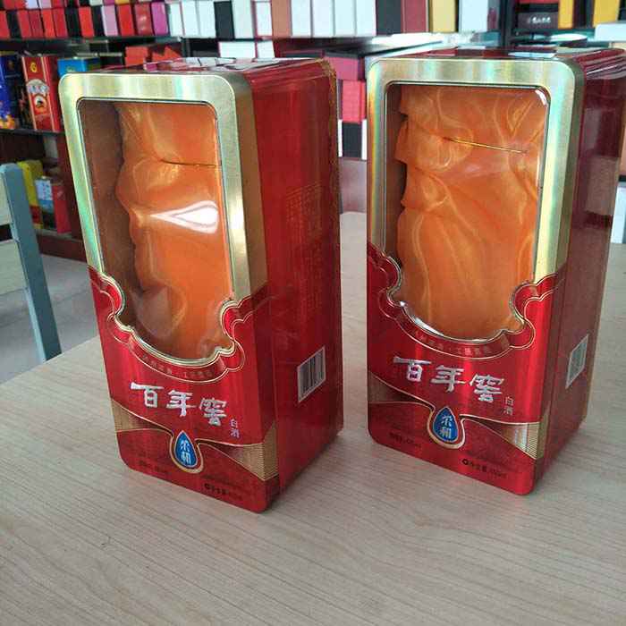 新款(kuan)開窗(chuang)白酒(jiu)鐵盒(he)基闆(pan)鐵與(yu)…