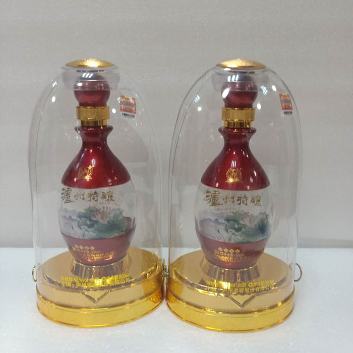 新款圓(yuan)透明罩子(zi)彈型狀白(bai)酒…