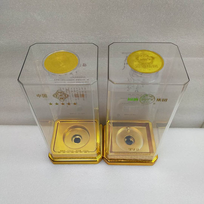 扁(bian)方形亞(ya)克力酒(jiu)盒紅色(se)镂空…